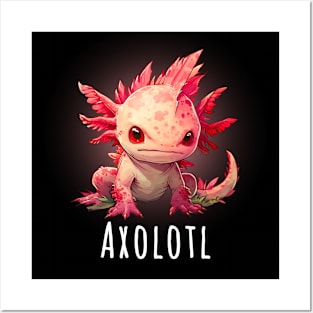 Cute Axolotl Posters and Art